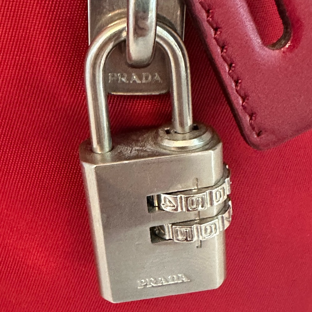 Prada Red Nylon Tote Bag Tessuto Sport - Picture 4 of 14